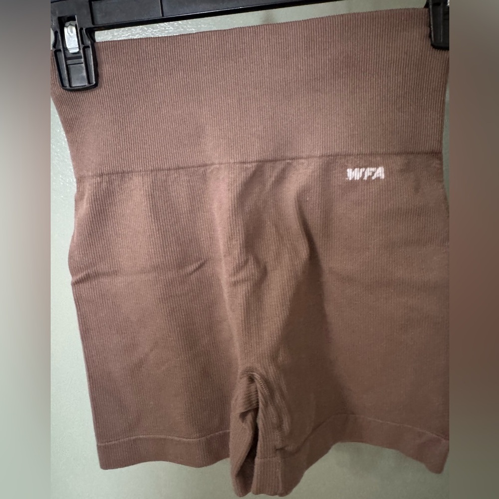 White Fox Active Set High Waisted Seamless Shorts Small